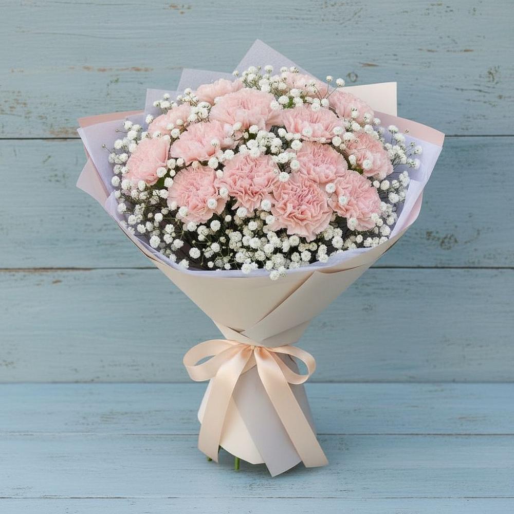 Букет цветов из: Гвоздики в Южно-Курильске