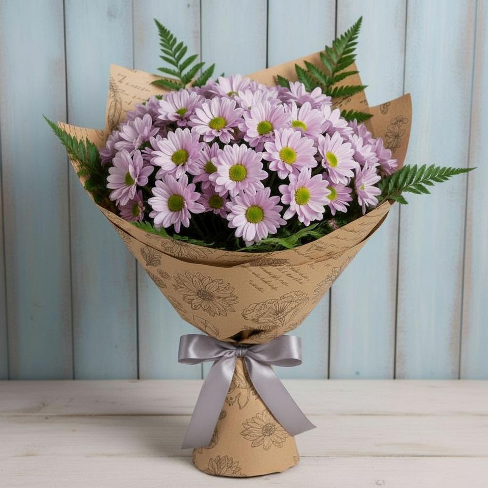 Букет цветов из: Хризантемы в Южно-Курильске