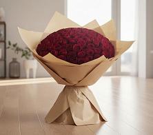 Букет 101 Красная роза в Южно-Курильске