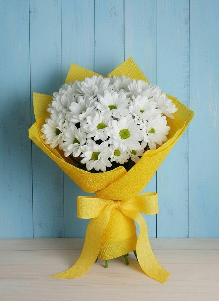 Букет цветов из: Хризантемы в Южно-Курильске