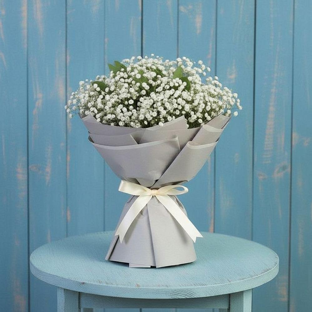 Букет цветов из: Гипсофила в Южно-Курильске