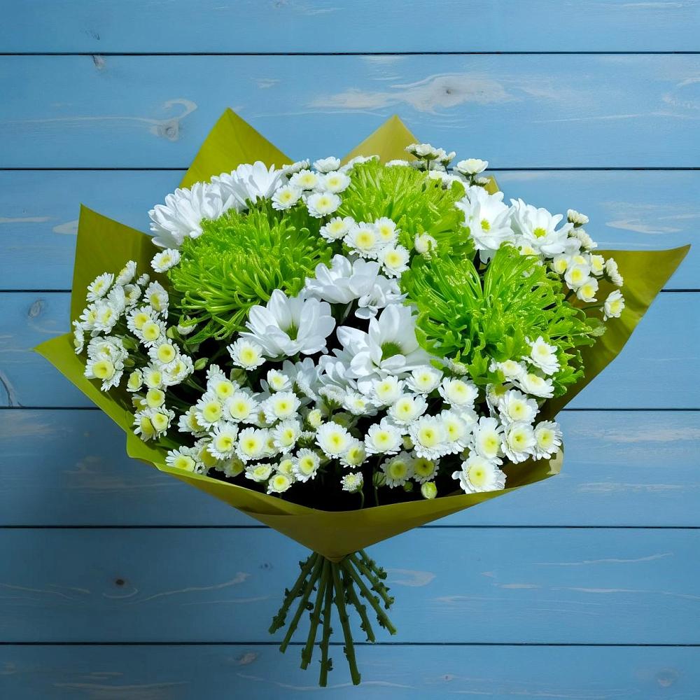 Букет цветов из: Хризантемы в Южно-Курильске