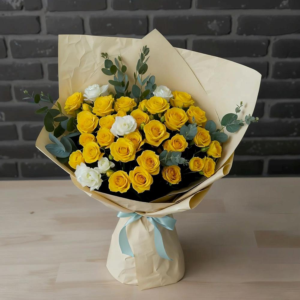 Букет цветов из: Розы в Южно-Курильске