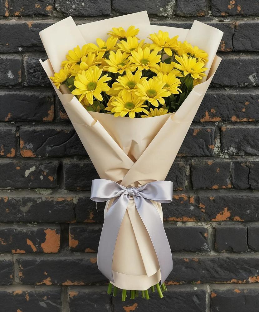 Букет цветов из: Хризантемы в Южно-Курильске