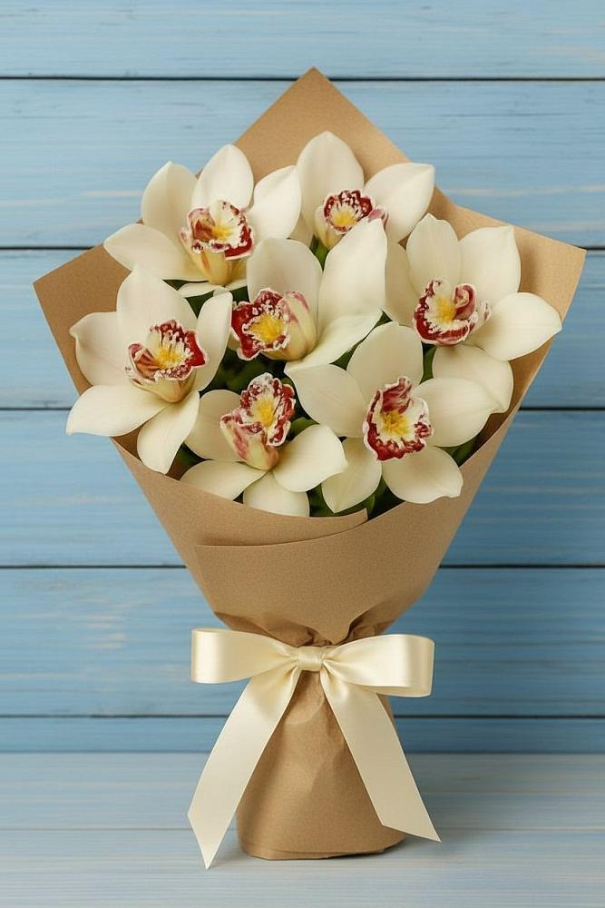 Букет цветов из: Орхидеи и Розы в Южно-Курильске