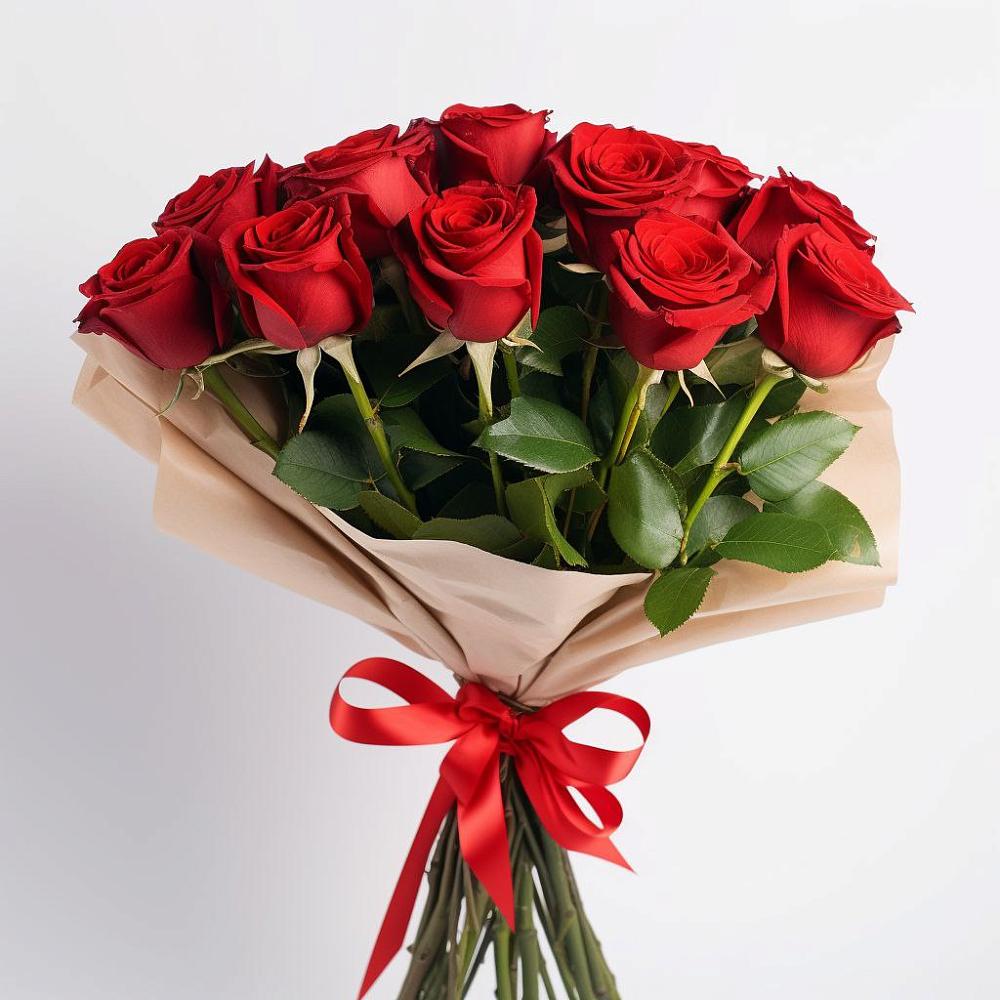 Букет 11 Красных роз Эдлесс Лав в Южно-Курильске